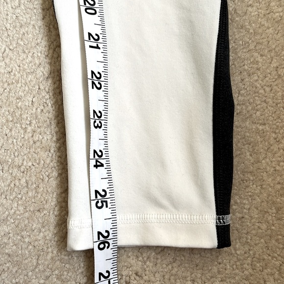 CALIA high waist full length leggings. Dark grey and cream. Size US M - Picture 10 of 10